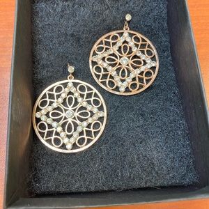 Rose Gold Medallion Earrings